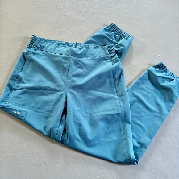 Lot of 3 Jogger Scrub Pants Navy & Teal Small/Small Short - Picture 7 of 16